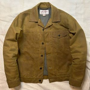 Filson Tin Cloth Shirt Lined Cruiser Jacket Mens Size Small